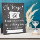Oh Snap Wedding Hashtag Sign
