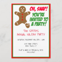 Oh Snap You're Invited To A Holiday Party