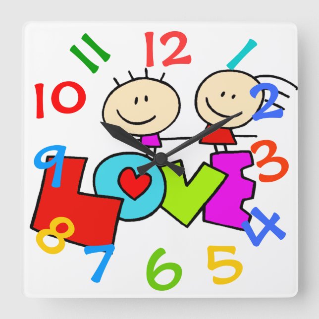 Oh So Cute Children's Room Wall Clock (Front)