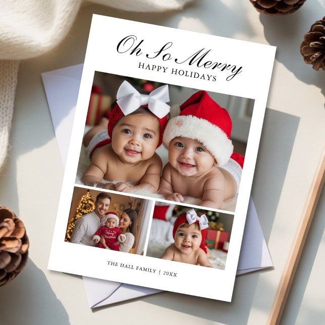 Oh So Merry Festive Family Card  (Creator Uploaded)