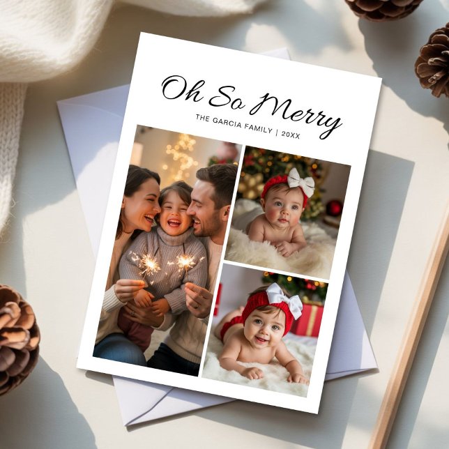 Oh So Merry Holiday Card – Family Festive Celebrat (Creator Uploaded)