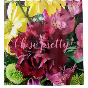 Oh so pretty! Fall Flowers Shower Curtain
