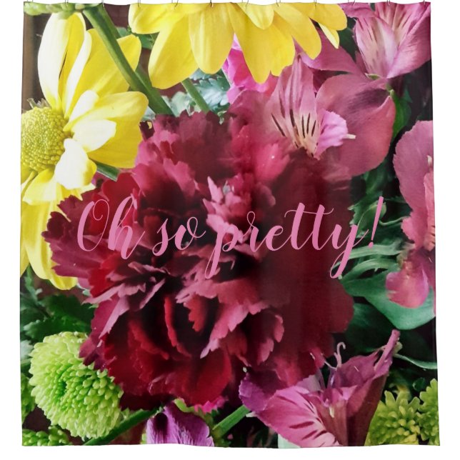 Oh so pretty! Fall Flowers Shower Curtain (Front)