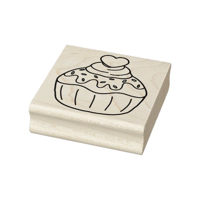 Oh So Sweet Cupcake  Rubber Stamp (Stamp)