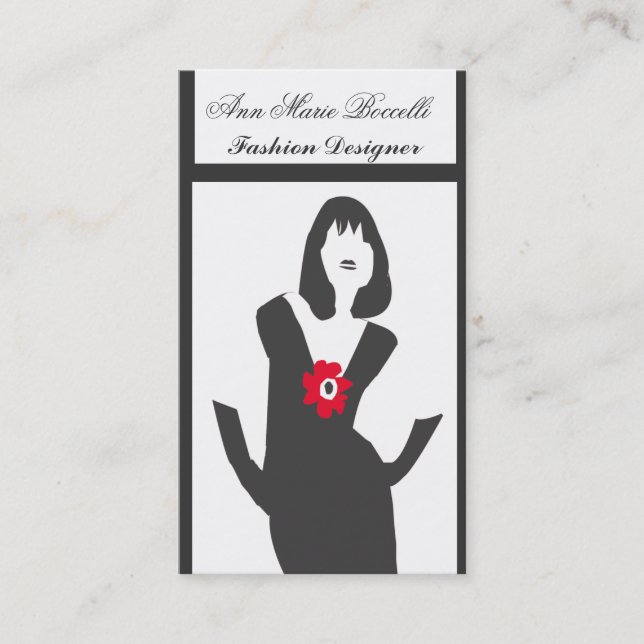 Oh So  Trendy |  Woman Model Actress Fashion Business Card (Front)