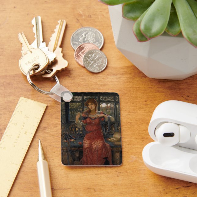 Oh Swallow, Swallow by John Melhuish Strudwick Key Ring (Desk)