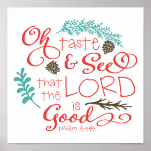 Oh Taste and See Decorative Art Print