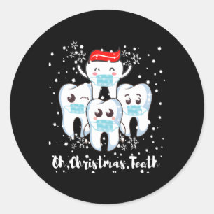 Oh Th Dental Dentist Hygienist Classic Round Sticker