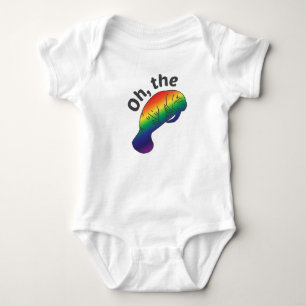 Oh the Hue Manatee T-Shirt Baby Bodysuit