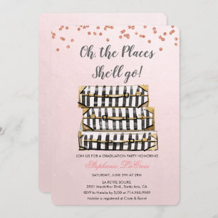 Oh The Places She'll Go Graduation Invitation