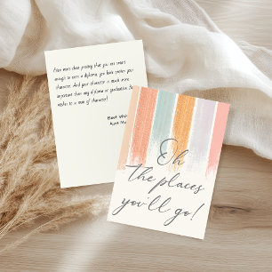 Oh the Places You will Go Graduation Watercolor Card