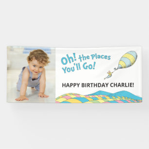 Oh! The Places You'll Go! Boy Birthday Banner