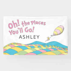 Oh! The Places You'll Go! Girl Birthday Banner