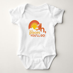 Oh, The Places You'll Go! Landscape Typography Baby Bodysuit