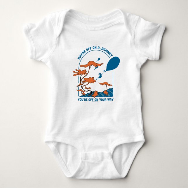 Oh, The Places You'll Go! "Off on a Journey" Baby Bodysuit (Front)