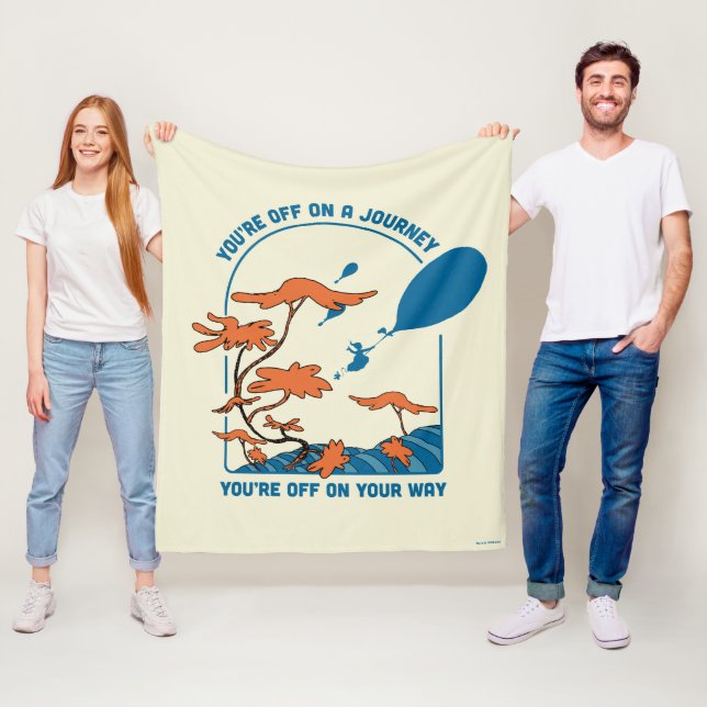 Oh, The Places You'll Go! "Off on a Journey" Fleece Blanket (In Situ)