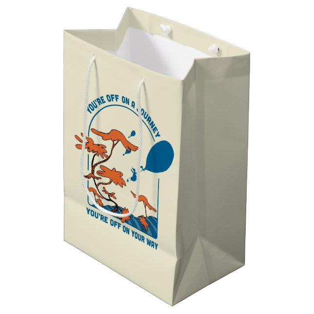 Oh, The Places You'll Go! "Off on a Journey" Medium Gift Bag (Front Angled)