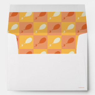 Oh, the Places You'll Go Orange Block Pattern Envelope