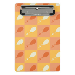 Oh, the Places You'll Go   Orange Block Pattern Mini Clipboard