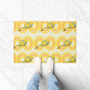 Oh, the Places You'll Go   Orange Pattern Doormat