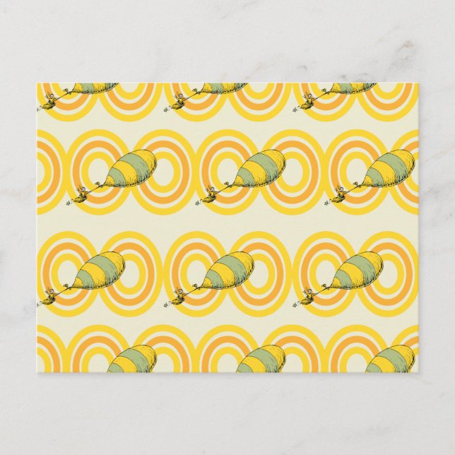 Oh, the Places You'll Go | Orange Pattern Postcard (Front)