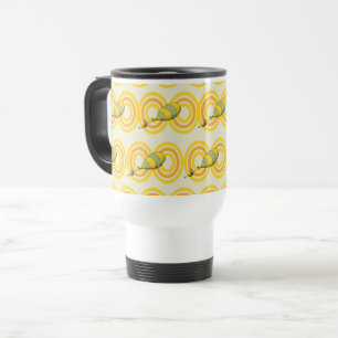 Oh, the Places You'll Go   Orange Pattern Travel Mug