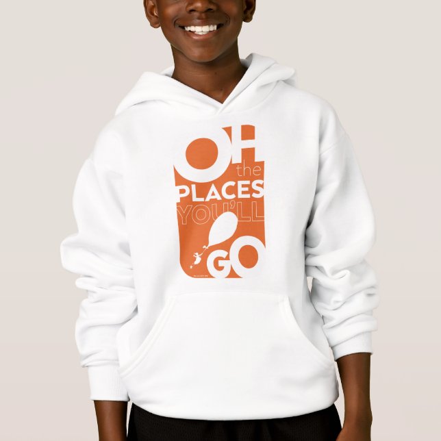 Oh, The Places You'll Go! Orange Typeography (Front)