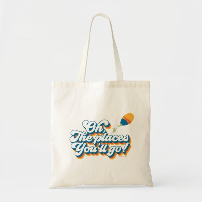 Oh, The Places You'll Go! Quote with Balloon Tote Bag (Front)