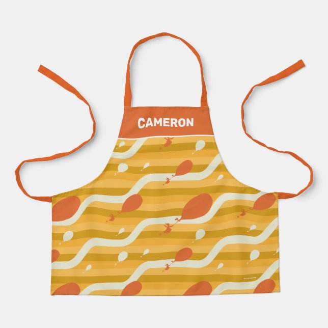 Oh, The Places You'll Go! Retro Balloon Pattern Apron (Front)