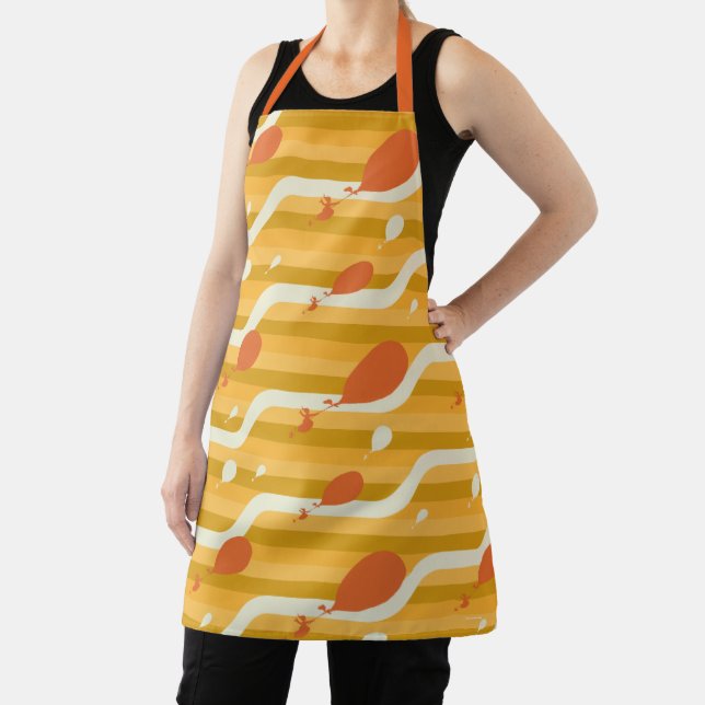 Oh, The Places You'll Go! Retro Balloon Pattern Apron (Insitu)
