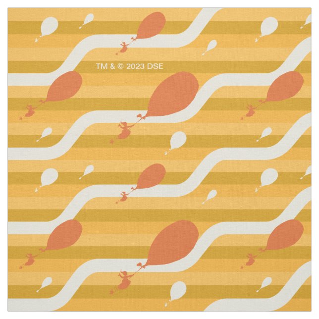 Oh, The Places You'll Go! Retro Balloon Pattern Fabric (Swatch)