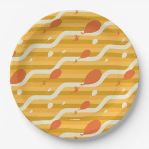 Oh, The Places You'll Go! Retro Balloon Pattern Paper Plate
