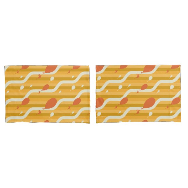 Oh, The Places You'll Go! Retro Balloon Pattern Pillowcase (Front-Set)
