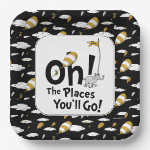 Oh! The Places You'll Go! Retro Graduation Paper Plate