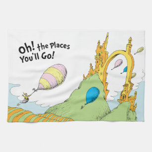 Oh! The Places You'll Go! Tea Towel
