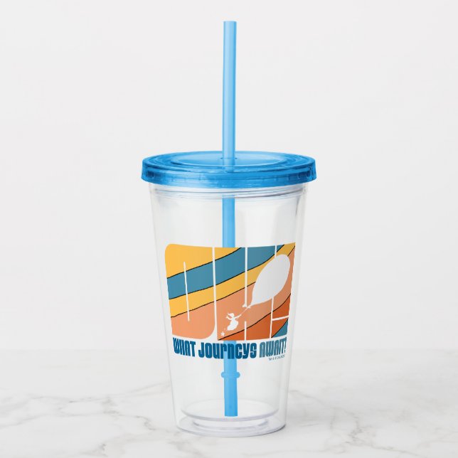 Oh, The Places You'll Go! "What Journeys Await" Acrylic Tumbler (Front)