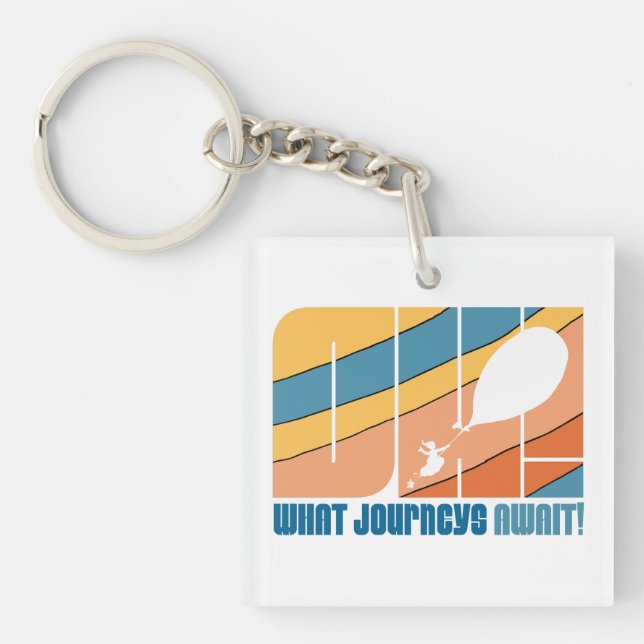 Oh, The Places You'll Go! "What Journeys Await" Key Ring (Front)