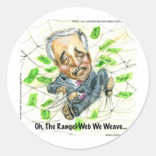 Oh The Rangel Web Funny Gifts Tees Cards Etc Classic Round Sticker