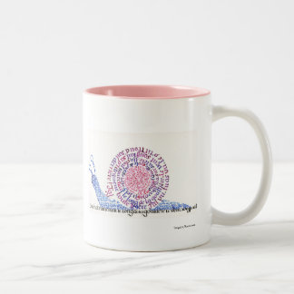 Oh! The snail! Two-Tone Coffee Mug