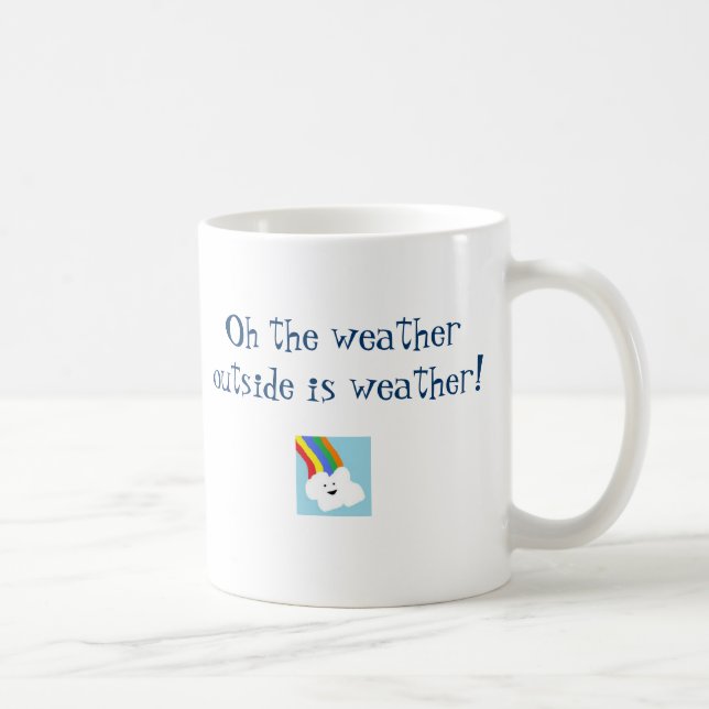 Oh the weather outside is weather coffee mug (Right)