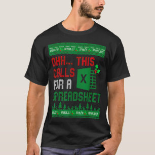 Oh This Calls For A Spreadsheet Christmas Sweater