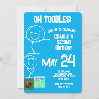Oh, Toodles | Sam & Friends Birthday Invitation