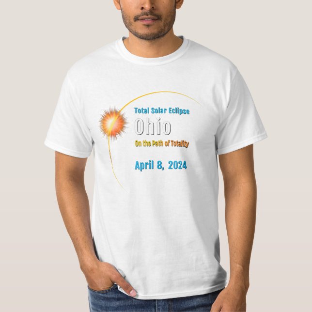 OH Total Solar Eclipse 2024 T-Shirt (Front)