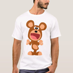 "Oh well..." Shrugging Cartoon Bear Kids T-Shirt