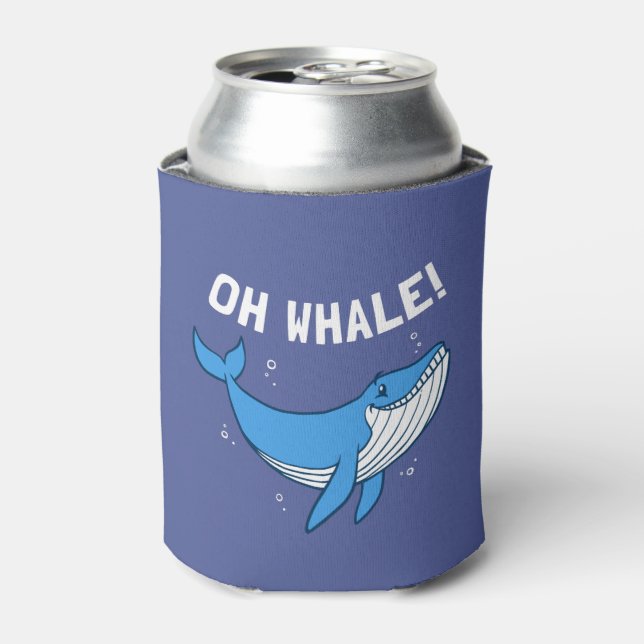 Oh Whale Can Cooler (Can Front)