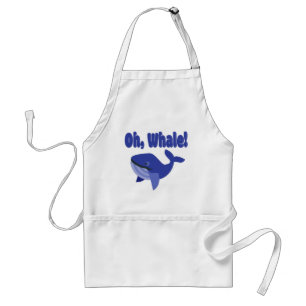 Oh, Whale Pun Funny Standard Apron
