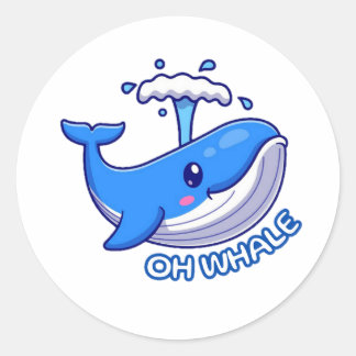 Oh Whale Sticker