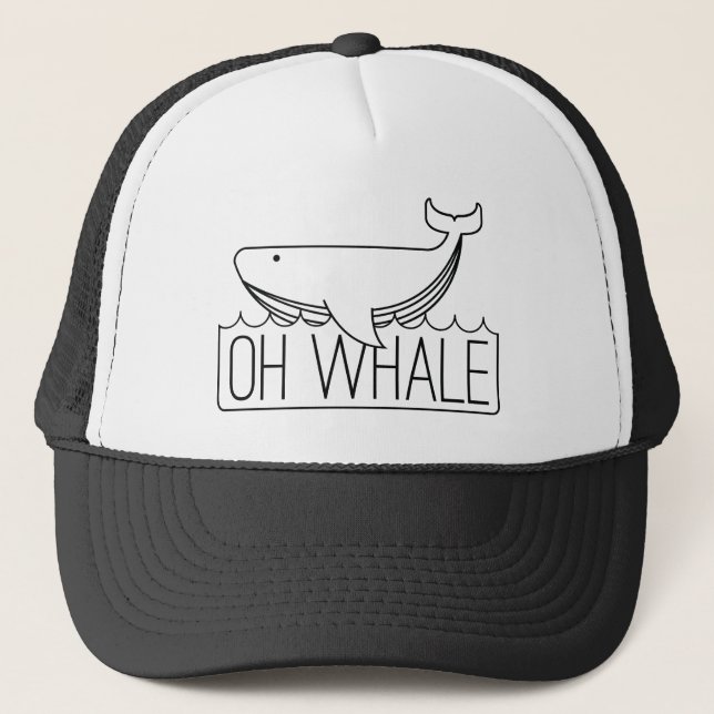 Oh Whale Trucker Hat (Front)