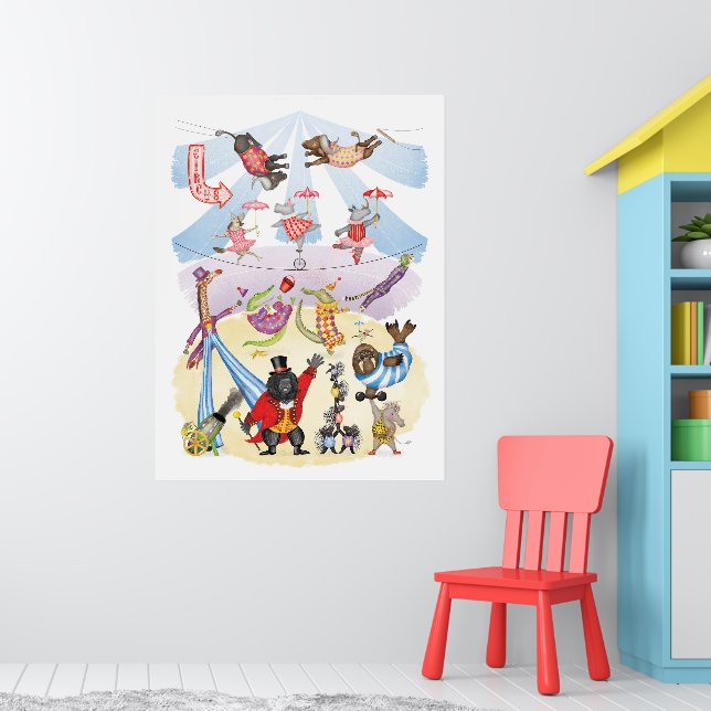 Oh what a circus! art print poster (Nursery 1)