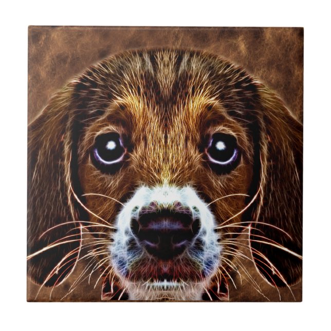 OH! What a Puppy Dog! - Precious Beagle Tile (Front)
